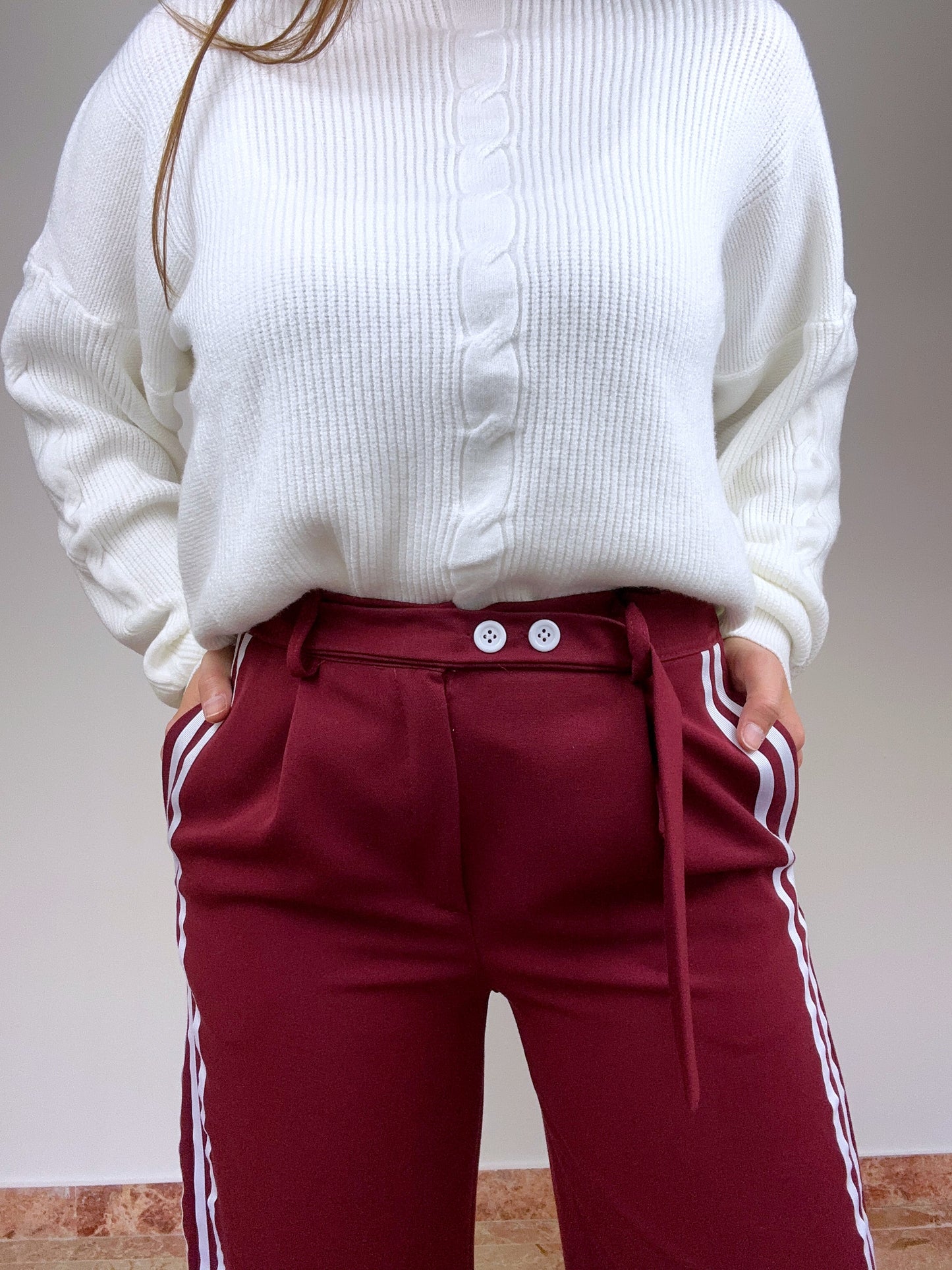 Pantalone Lisa Bordeaux