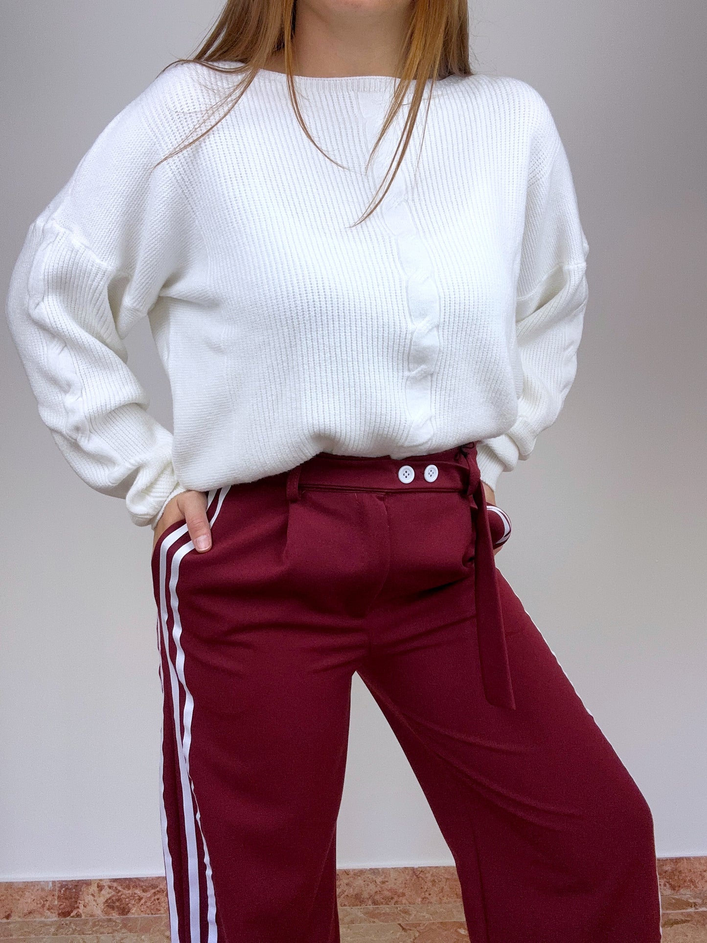 Pantalone Lisa Bordeaux