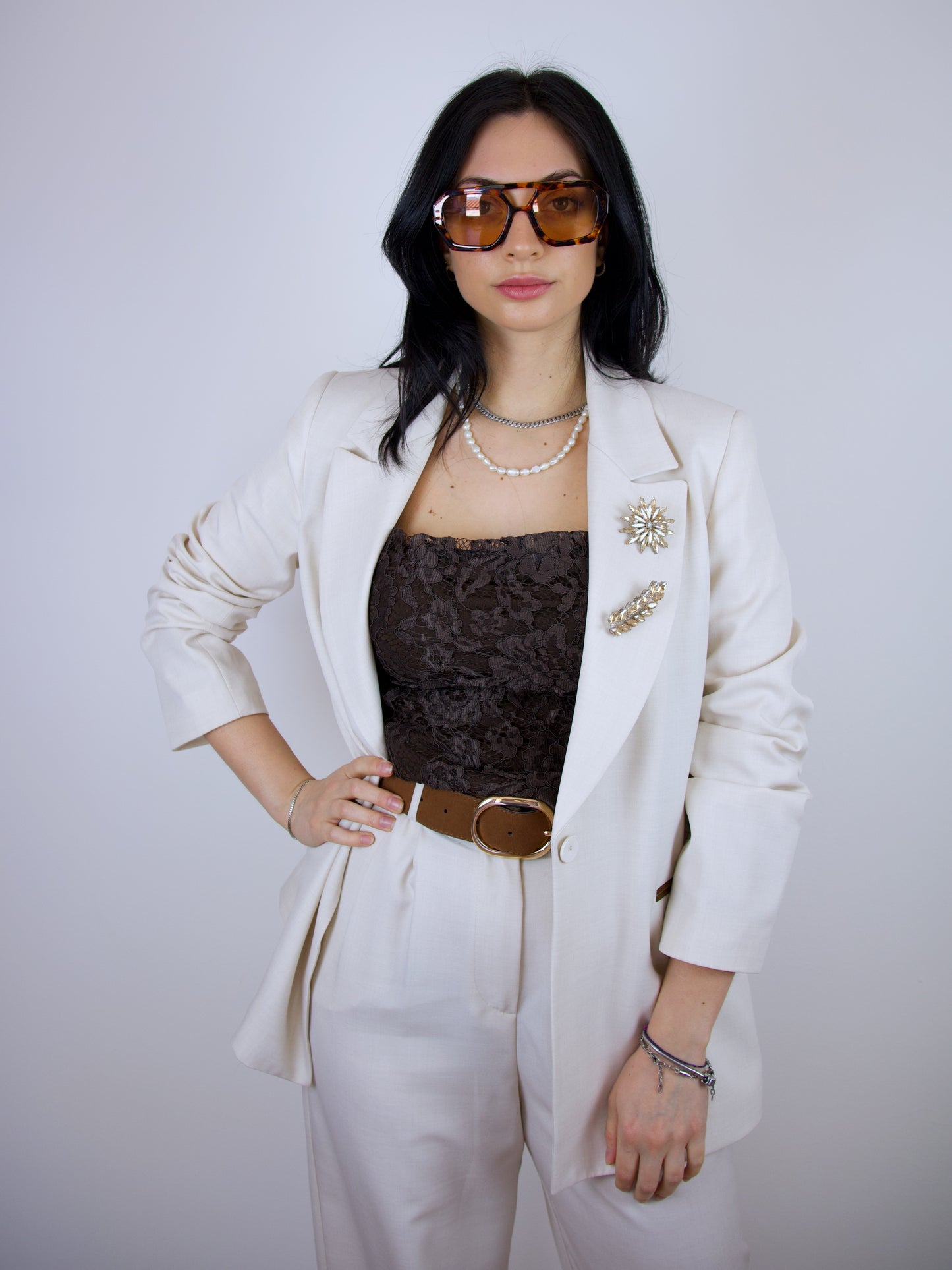 Tailleur Avorio