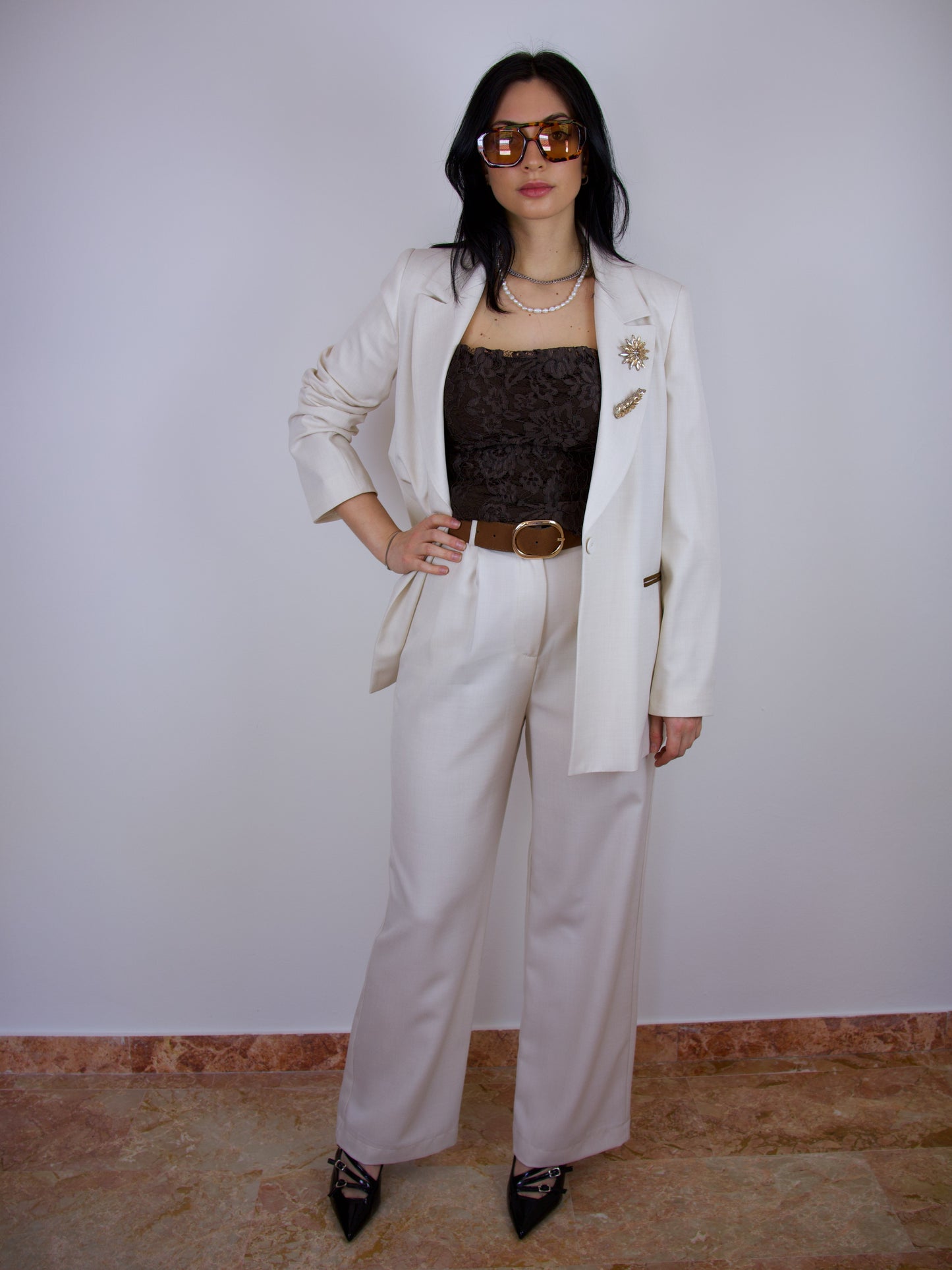 Tailleur Avorio
