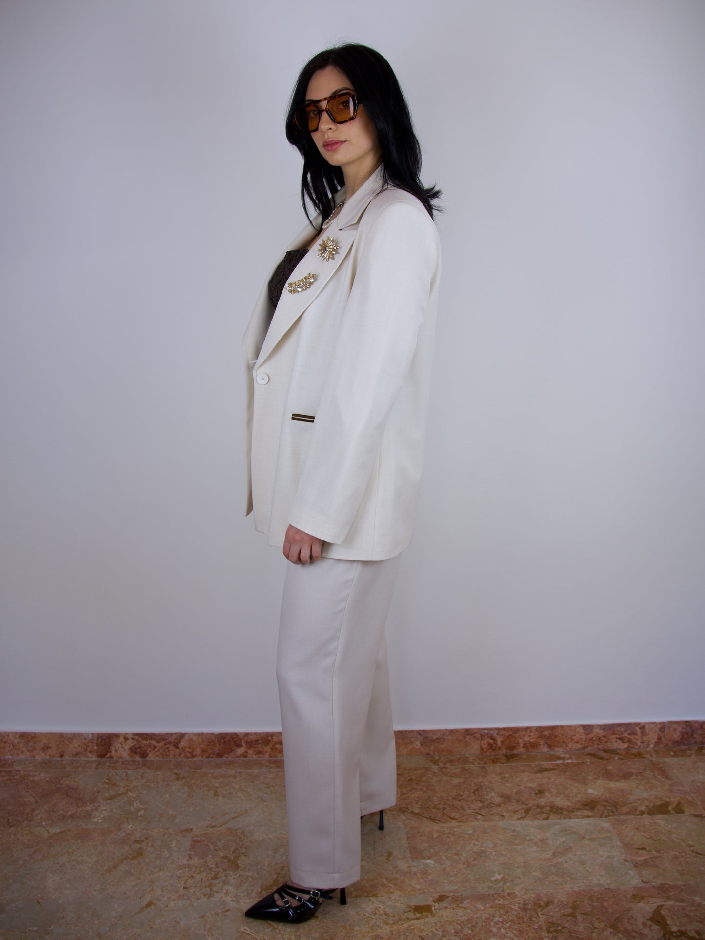 Tailleur Avorio