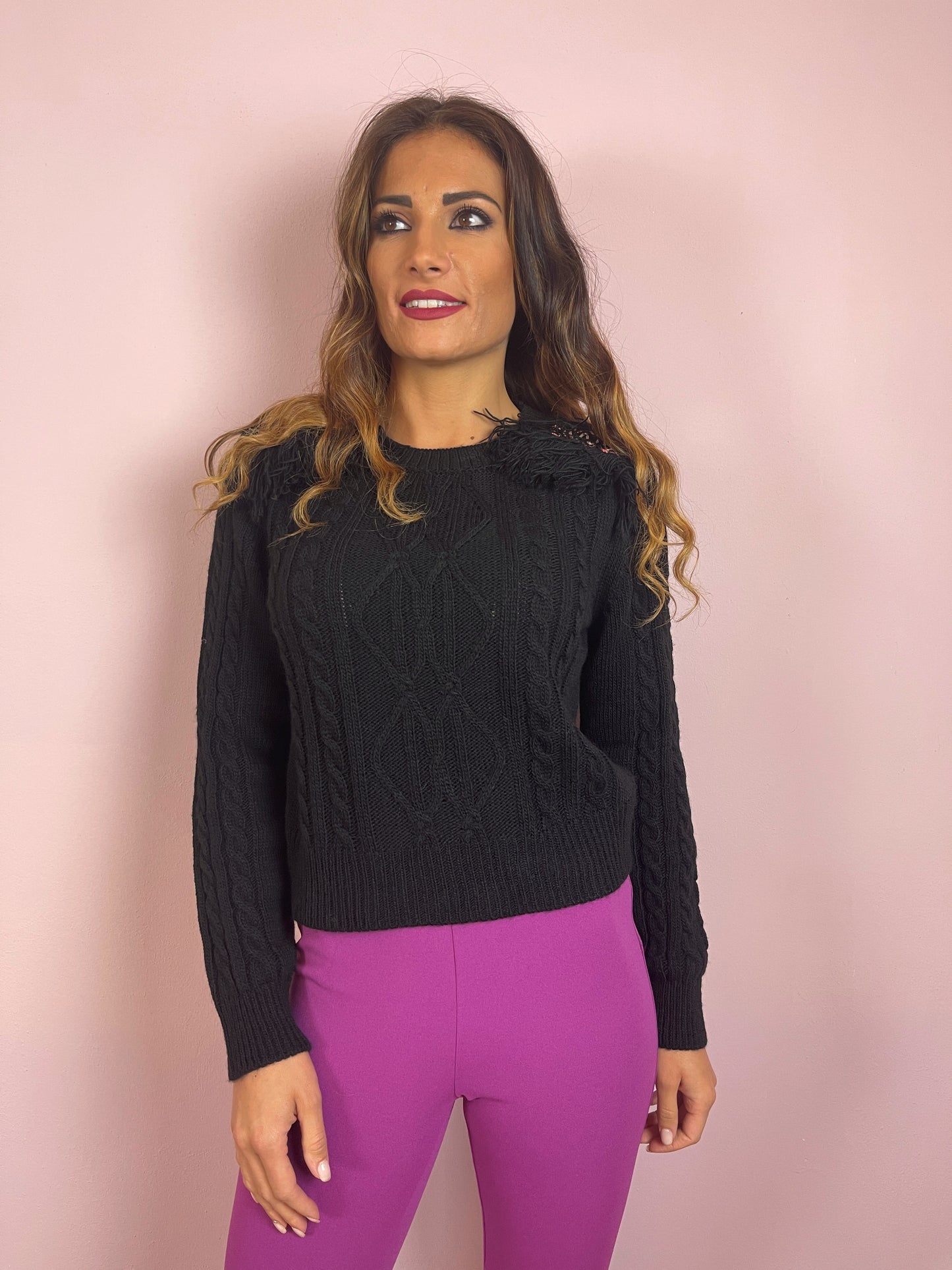 Maglia Spalline Lurex