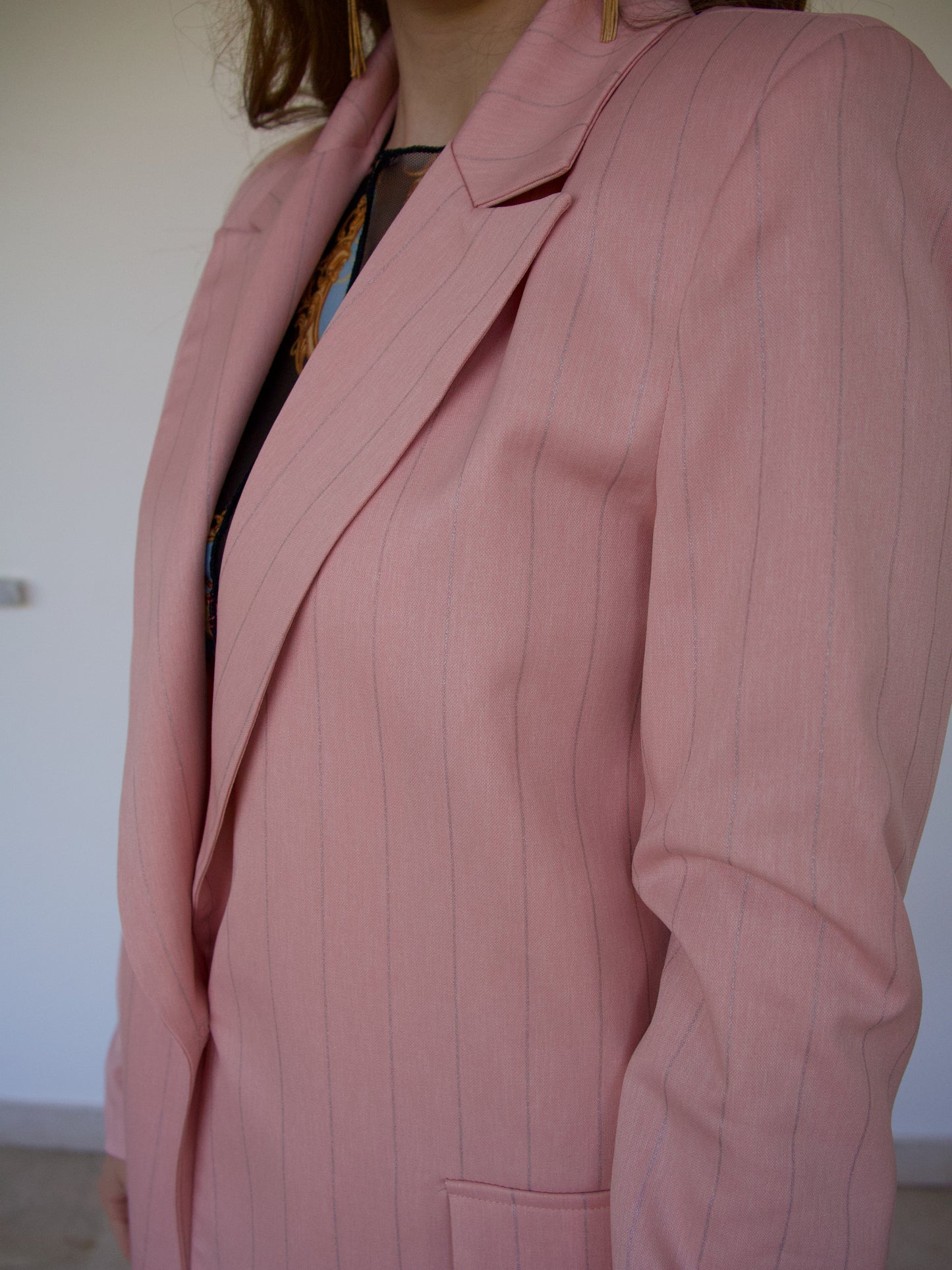 Tailleur Rosa Gessato