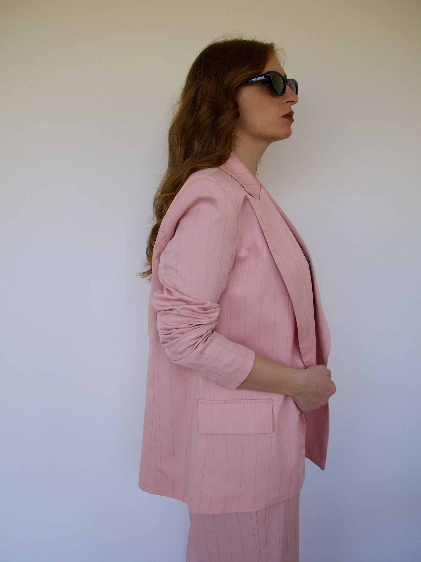 Tailleur Rosa Gessato