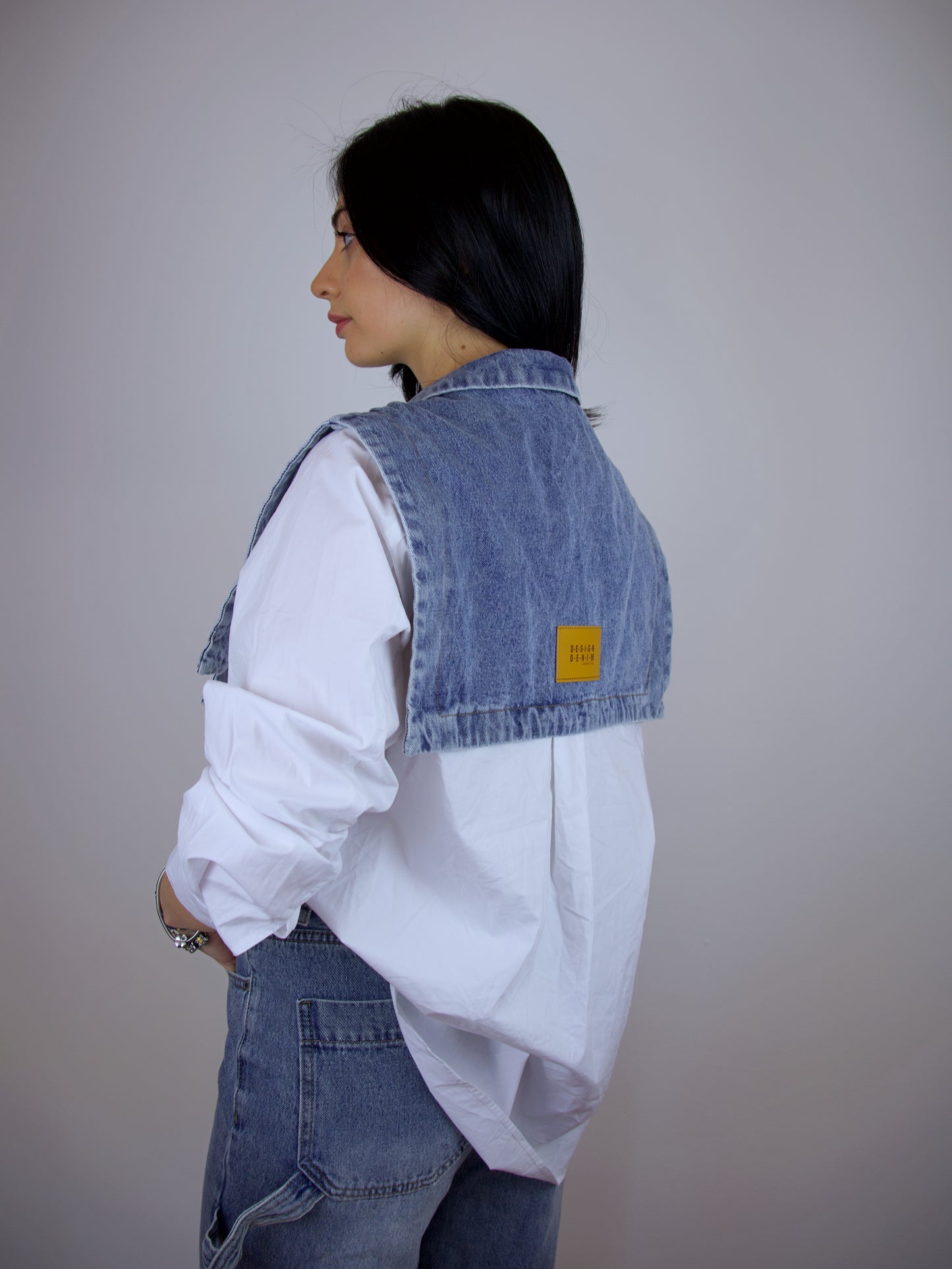 Camicia Jeans Strass