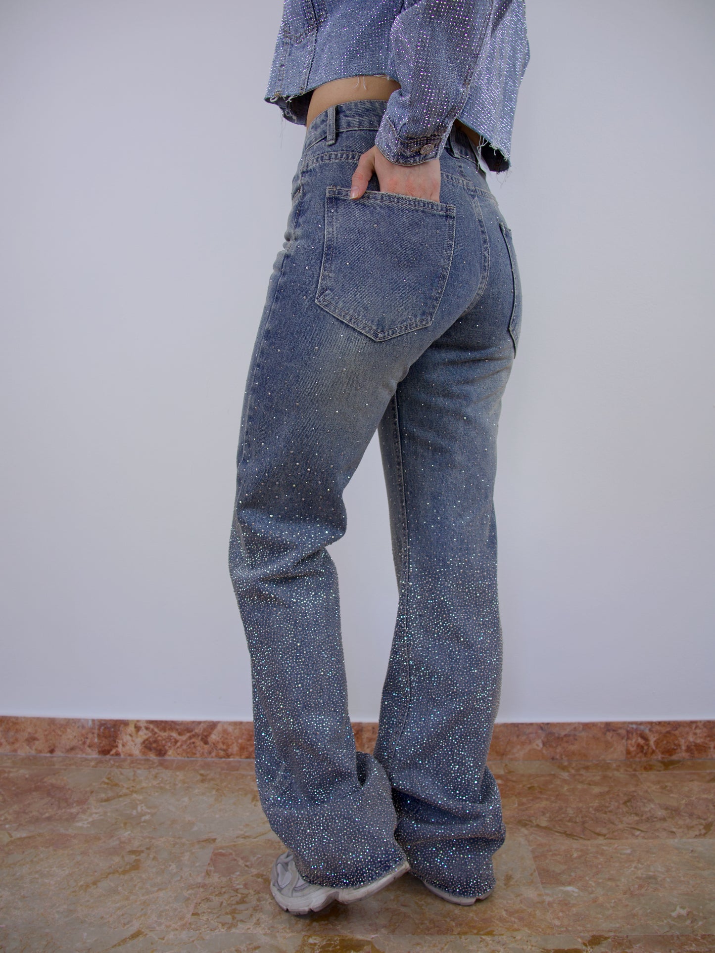 Jeans Strass Denim