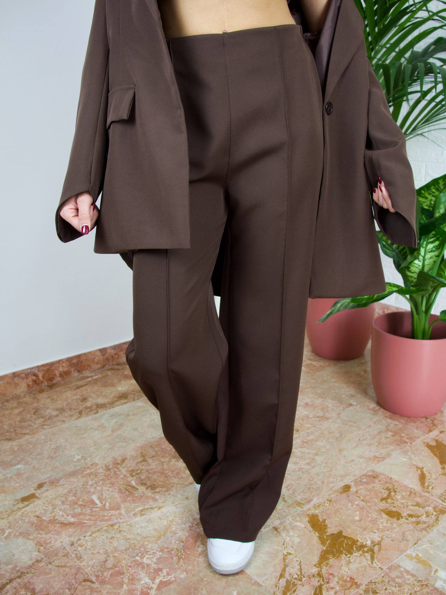 Tailleur Tris Marrone